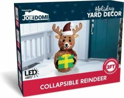 Joiedomi 3ft 100 LED Collapsible Reindeer Yard Light 12 Joiedomi 3ft 100 LED Collapsible Reindeer Yard Light -Christmas Ornaments Sales Store 81nQiLyNiwL. AC SL1500 600x476 1