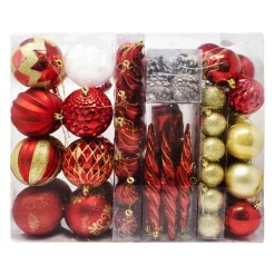 Joiedomi 87pcs White And Baby Blue Christmas Ball Ornaments