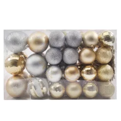 Joiedomi 88pcs Gold And Silver Christmas Tree Ball Ornaments