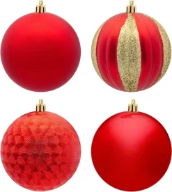 Joiedomi 8pcs Shatterproof Red Christmas Ball Ornaments 3.94in -Christmas Ornaments Sales Store 8Pcs Red Christmas Ornaments 3.94in 2 result 600x670 1