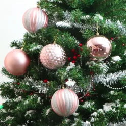 Joiedomi 8Pcs Rose Gold Christmas Ornaments 3.94in -Christmas Ornaments Sales Store 8Pcs Rose Gold Christmas Ornaments 3 3 600x600 1