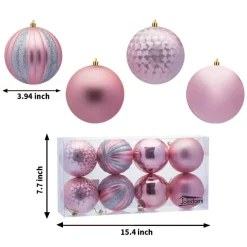 Joiedomi 8Pcs Rose Gold Christmas Ornaments 3.94in -Christmas Ornaments Sales Store 8Pcs Rose Gold Christmas Ornaments 3 5 600x600 1