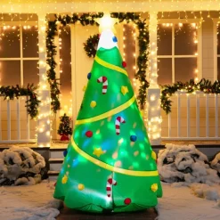 Joiedomi 8ft Inflatable Christmas Tree Decorations