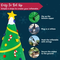 Joiedomi 8ft Inflatable Christmas Tree Decorations -Christmas Ornaments Sales Store 8ft Inflatable Christmas Tree Decorations 5 600x600 1