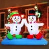 Joiedomi 8ft Inflatable LED High Five Snowman Ice Skating -Christmas Ornaments Sales Store 8ft Inflatable LED High Five Snowman Ice Skating 6 600x600 1