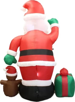 Joiedomi 8ft LED Christmas Giant Inflatable Santa Claus -Christmas Ornaments Sales Store 8ft LED Christmas Giant Inflatable Santa Claus 1 600x814 1