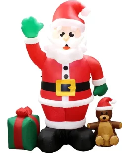 Joiedomi 8ft LED Christmas Giant Inflatable Santa Claus -Christmas Ornaments Sales Store 8ft LED Christmas Giant Inflatable Santa Claus 2 600x750 1