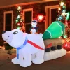 Joiedomi 8ft Long LED Polar Bear Inflatable Decoration -Christmas Ornaments Sales Store 8ft Long LED Polar Bear Inflatable Decoration 1 result 600x600 1