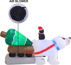 Joiedomi 8ft Long LED Polar Bear Inflatable Decoration 11 Joiedomi 8ft Long LED Polar Bear Inflatable Decoration -Christmas Ornaments Sales Store 8ft Long LED Polar Bear Inflatable Decoration 4 result 600x546 1