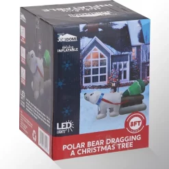 Joiedomi 8ft Long LED Polar Bear Inflatable Decoration 12 Joiedomi 8ft Long LED Polar Bear Inflatable Decoration -Christmas Ornaments Sales Store 8ft Long LED Polar Bear Inflatable Decoration 5 result 600x597 1