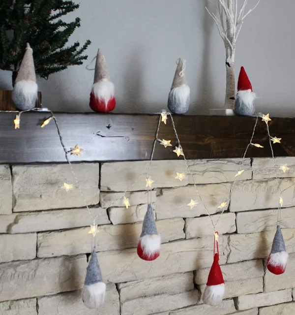 Joyin 9pcs Red And Gray Plush Christmas Gnomes Ornaments 3 Joyin 9pcs Red And Gray Plush Christmas Gnomes Ornaments