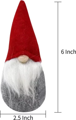 Joyin 9pcs Red And Gray Plush Christmas Gnomes Ornaments 11 Joyin 9pcs Red And Gray Plush Christmas Gnomes Ornaments -Christmas Ornaments Sales Store 9 PCS Red Gray Gnome 4 result 600x943 1
