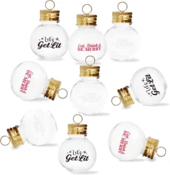 Joiedomi 9pcs Christmas Boozeball Ornament Balls Set 1.7oz -Christmas Ornaments Sales Store 9 Pcs Boozeball Christmas Ornaments 3 result 600x616 1