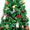 Joiedomi 90pcs Red Green And Gold Christmas Ornaments