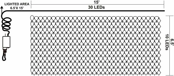 Joiedomi 300 LED Christmas Warm White Net Lights 8 Joiedomi 300 LED Christmas Warm White Net Lights - Image 6