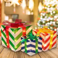 Joiedomi 3pcs Christmas Light Up Gift Boxes -Christmas Ornaments Sales Store 91CHzzScXpL. AC SX679 结果 600x600 1
