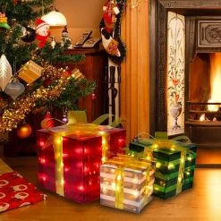 Joiedomi 3pcs Decorative PVC Christmas Light Box -Christmas Ornaments Sales Store 91RbM3Fa0TL. AC SL1500 600x600 1