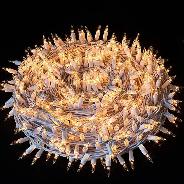 Joiedomi 2x250 Christmas String Lights Clear White 62.25ft 5 Joiedomi 2x250 Christmas String Lights Clear White 62.25ft - Image 3