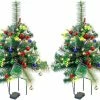 Joiedomi 2pcs Christmas Tree Pathway Lights Set 24.5in