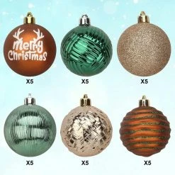 Joiedomi 30pcs Green And Gold Christmas Ornaments 2.36in -Christmas Ornaments Sales Store 91g hM ZeWL. AC SL1500 600x600 1