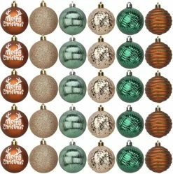 Joiedomi 30pcs Green And Gold Christmas Ornaments 2.36in -Christmas Ornaments Sales Store 91oJiurmWwL. AC SL1500 600x604 1
