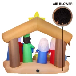 Joiedomi 9ft Inflatable LED Nativity Of Jesus With Three Wiseman -Christmas Ornaments Sales Store 9ft Inflatable LED Nativity of Jesus with Three Wiseman 4 result scaled 600x600 1