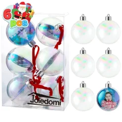 Joiedomi 6pcs DIY Clear Christmas Ornament Balls -Christmas Ornaments Sales Store B09BP2BLCG product images 1 result 600x600 1