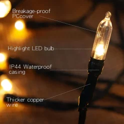 Joiedomi 2x50 LED Christmas String Lights 15.8ft -Christmas Ornaments Sales Store Battery Operated String Lights with 50 LED Lights2 Pack 3 result 600x600 1