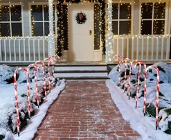Joiedomi 12pcs Thick Red And White Candy Cane Pathway Lights 28in 12 Joiedomi 12pcs Thick Red And White Candy Cane Pathway Lights 28in -Christmas Ornaments Sales Store Christmas Candy Cane Pathway Marker Thick Red 28in 4 600x490 1