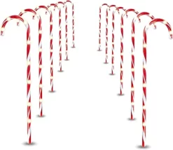 Joiedomi 12pcs Christmas Candy Cane Pathway Lights 28in 10 Joiedomi 12pcs Christmas Candy Cane Pathway Lights 28in -Christmas Ornaments Sales Store Christmas Candy Cane Pathway Markers 28in 1 600x521 1