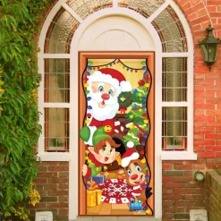 Joyin Christmas Door Cover With Window Clings 10 Joyin Christmas Door Cover With Window Clings -Christmas Ornaments Sales Store Christmas Door Cover with Window Clings 5 result 600x600 1