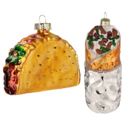Joyin Taco And Burrito Christmas Tree Ornaments