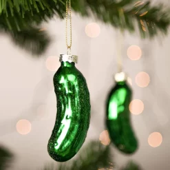 Joyin 2pcs Glass Christmas Pickle Ornament
