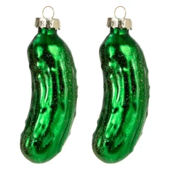 Joyin 2pcs Glass Christmas Pickle Ornament -Christmas Ornaments Sales Store Christmas Glass Ornament Pickle Set for Christmas Tree Decoration 3 result 600x600 1