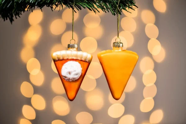 Joiedomi Christmas Glass Pumpkin Pie Ornament, 2Pcs 3 Joiedomi Christmas Glass Pumpkin Pie Ornament, 2Pcs
