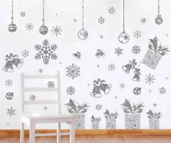 Joyin Christmas Glitter Snowflakes Window Wall Stickers