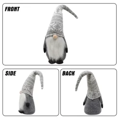 Joyin Christmas Grey Plush Swedish Santa -Christmas Ornaments Sales Store Christmas Gnome Swedish Santa Tomte Plush Grey 6 result 600x600 1