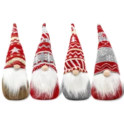 Joyin 4pcs Red And Grey Plush Swedish Santa -Christmas Ornaments Sales Store Christmas Gnome Swedish Santa Tomte Red and Grey Ornaments 3 result 600x600 1
