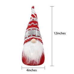 Joyin 4pcs Red And Grey Plush Swedish Santa -Christmas Ornaments Sales Store Christmas Gnome Swedish Santa Tomte Red and Grey Ornaments 4 result 600x600 1