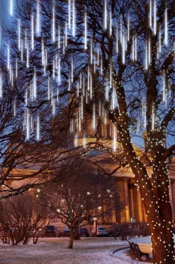 Joiedomi 8 Tubes (12in) White Icicle String Meteor Shower Christmas Lights 13 Joiedomi 8 Tubes (12in) White Icicle String Meteor Shower Christmas Lights -Christmas Ornaments Sales Store Christmas Meteor Shower Icicle String Lights 3 result 600x900 1