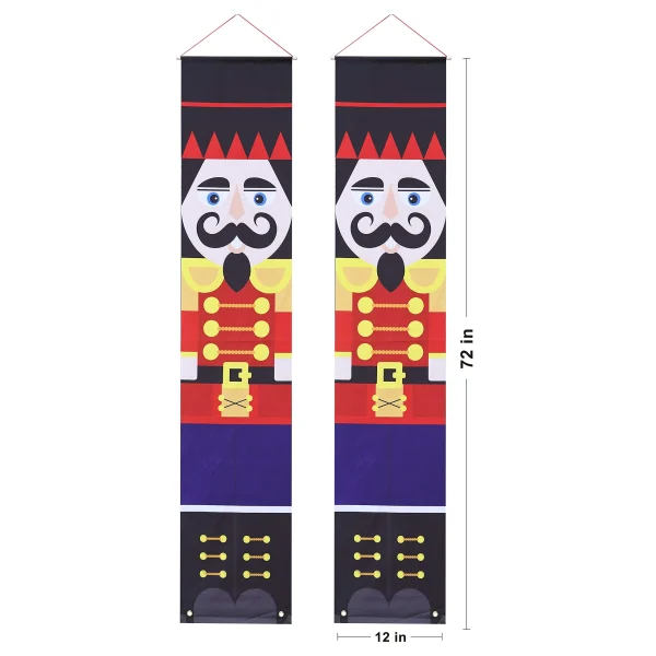 Joyin Life Size Nutcracker Outdoor Wall Christmas Banner 7 Joyin Life Size Nutcracker Outdoor Wall Christmas Banner - Image 5