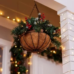 Joiedomi Christmas Pre Lit Hanging Basket 20in -Christmas Ornaments Sales Store Christmas Prelit Hanging Basket 20in 1 600x600 1