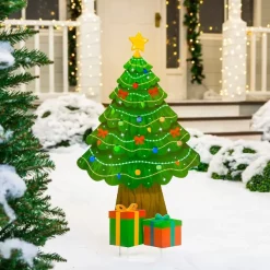 Joyin Christmas Tree Design Outdoor Yard Signs 22in