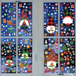 Joyin 300pcs Christmas Gnome Window Clings