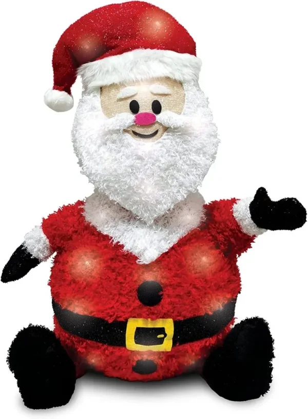 Joiedomi Collapsible LED Light Up Santa Decoration 30in 5 Joiedomi Collapsible LED Light Up Santa Decoration 30in - Image 3