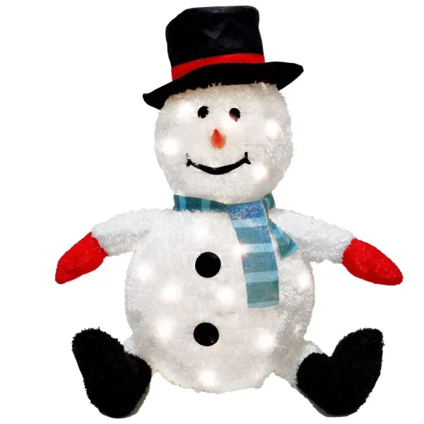 Joiedomi Collapsible LED Light Up Snowman Decoration 30in 5 Joiedomi Collapsible LED Light Up Snowman Decoration 30in - Image 3