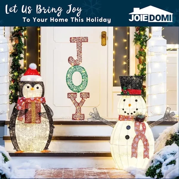 Joiedomi 3ft Cotton Snowman LED Yard Light 7 Joiedomi 3ft Cotton Snowman LED Yard Light - Image 5