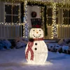 Joiedomi 3ft Cotton Snowman LED Yard Light -Christmas Ornaments Sales Store Cotton Snowman LED Yard Light 3ft 600x400 1