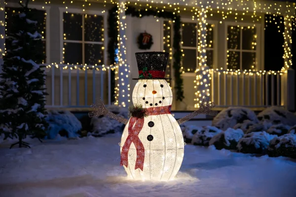Joiedomi 3ft Cotton Snowman LED Yard Light 3 Joiedomi 3ft Cotton Snowman LED Yard Light