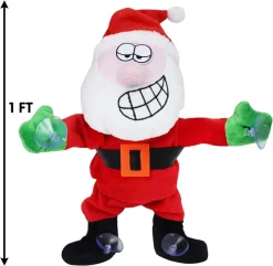 Joyin Dancing Santa Claus Window Cling 11 Joyin Dancing Santa Claus Window Cling -Christmas Ornaments Sales Store Dancing Santa Claus Window Cling 5 result 600x586 1